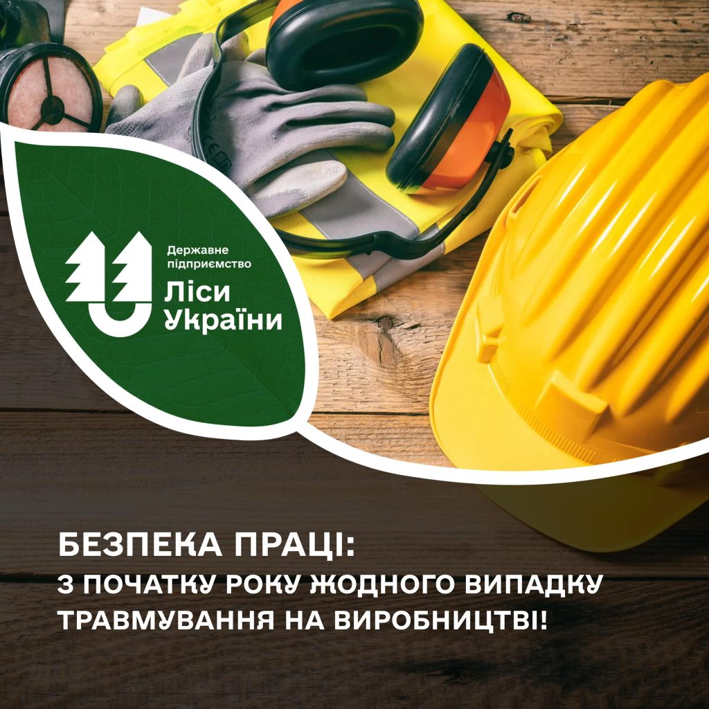 Безпека праці: з початку року в ДП «Ліси України» жодного серйозного випадку травмування на виробництві!