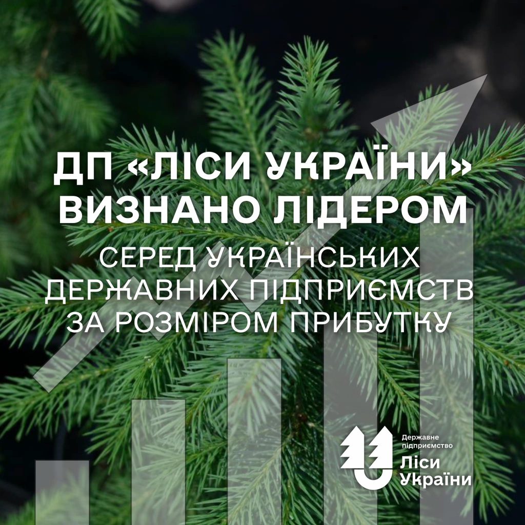 ДП “Ліси України” визнано лідером серед українських державних підприємств за розміром прибутку
