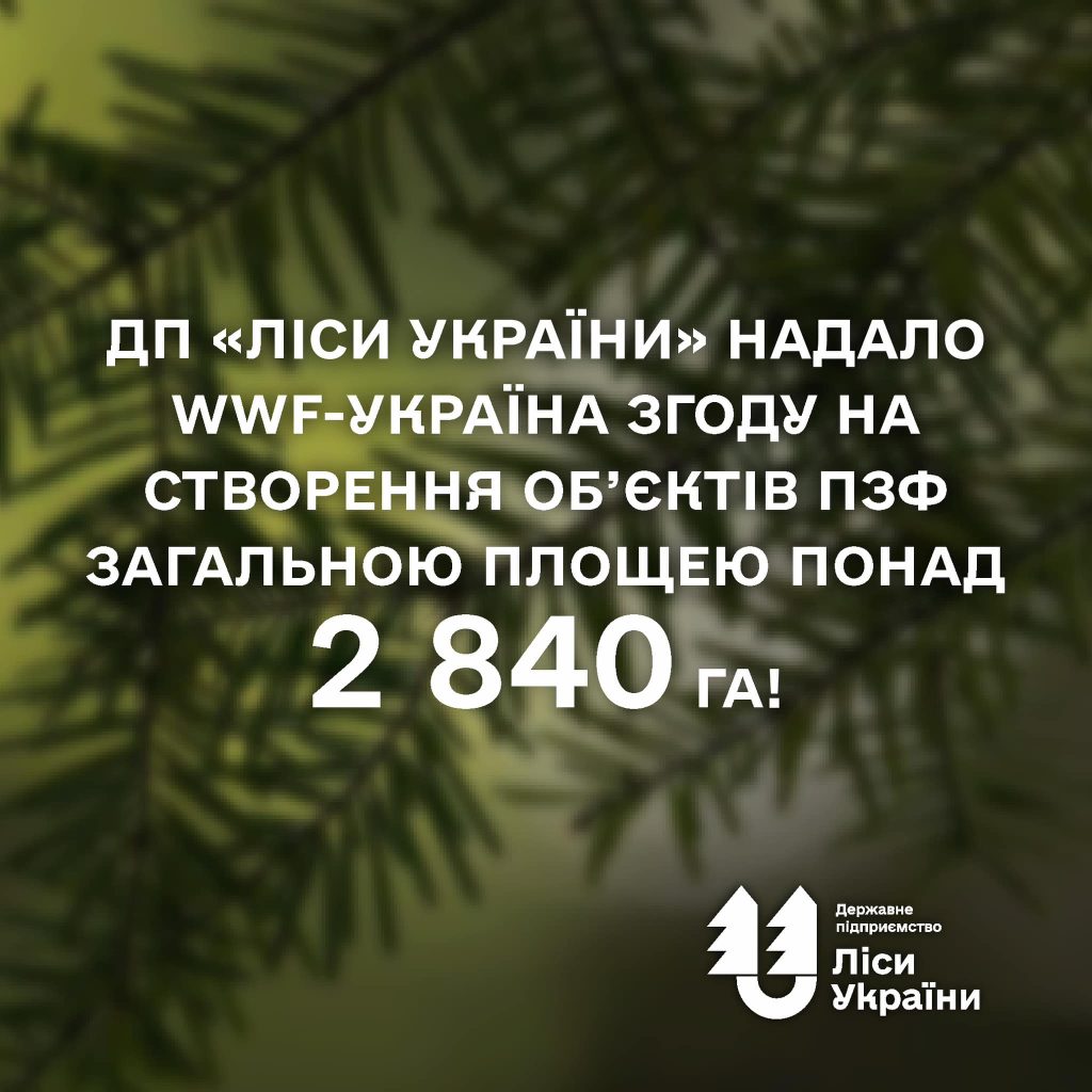 ДП «Ліси України» надало WWF-Україна згоду на створення об’єктів ПЗФ загальною площею понад 2 840 га!