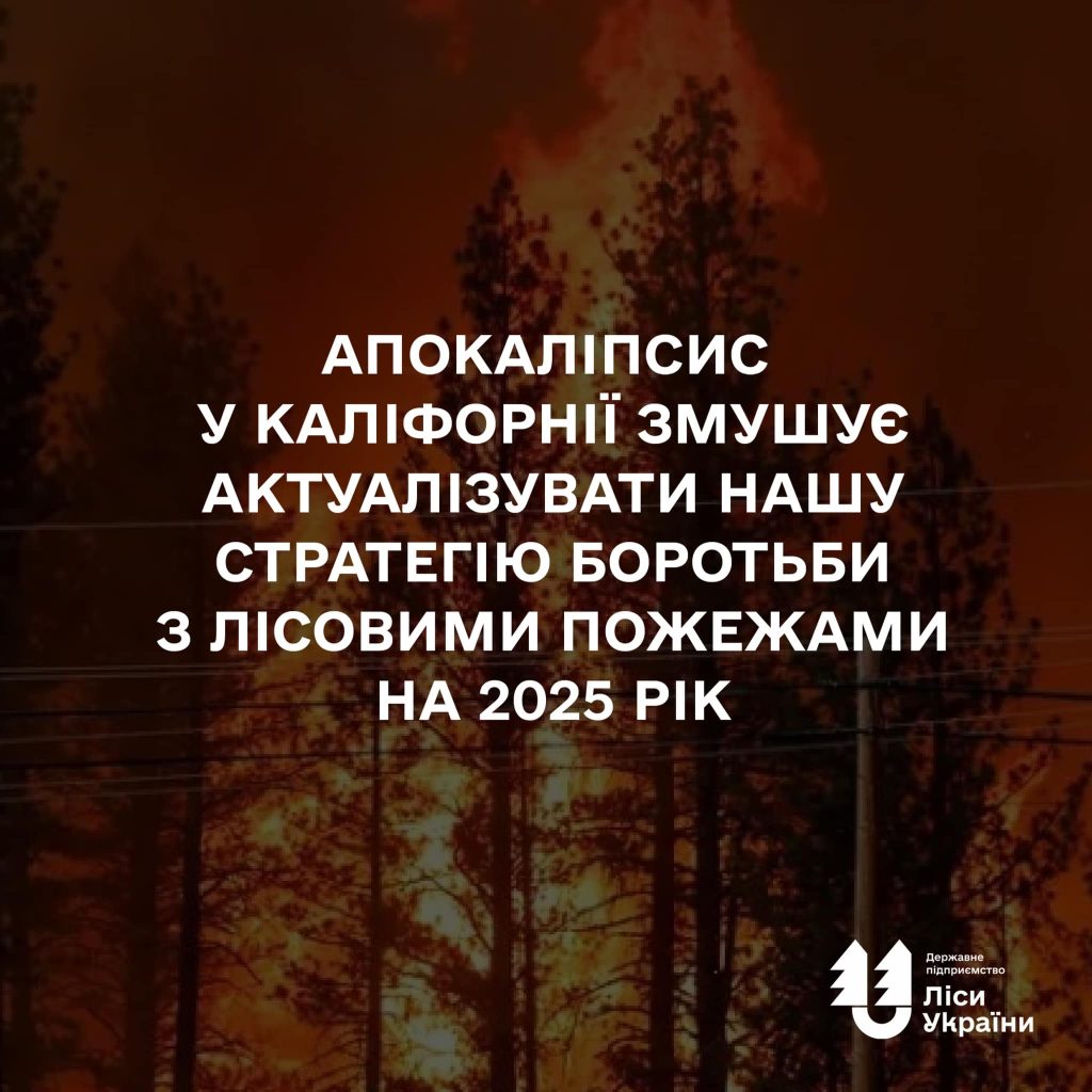 “Апокаліпсис у Південній Каліфорнії змушує актуалізувати нашу стратегію боротьби з лісовими пожежами на 2025 рік!”, – генеральний директор Юрій Болоховець.