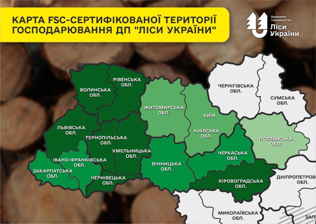 ДП “Ліси України” практично повністю оновило сертифікати FSC®️ Forest Stewardship Council
