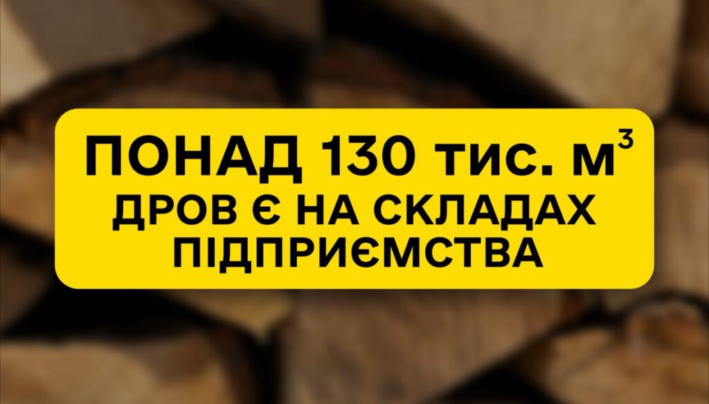 Практично у всіх 1368 лісництвах ДП “Ліси України” на залишку є паливні дрова