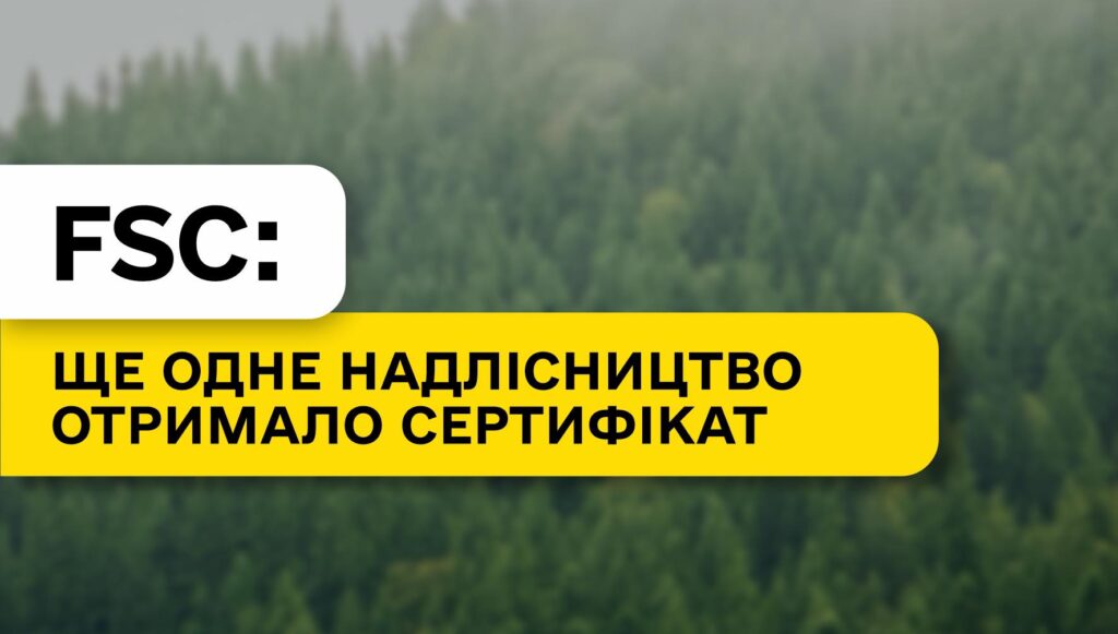 Another Forestry Management Unit of “Forests of Ukraine” renewed Its FSC Certificate