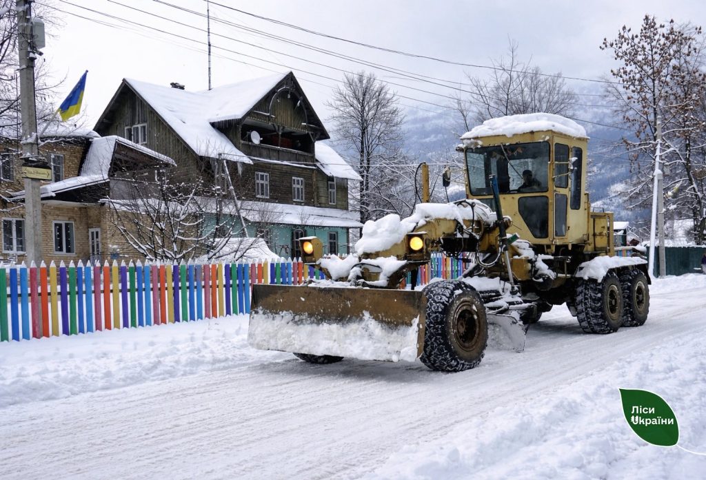 У Карпатах лісівники допомагають громадам долати наслідки снігопадів