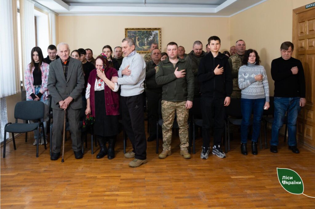 У філії “Центральний лісовий офіс” відзначили працівників до роковин повномасштабного вторгнення