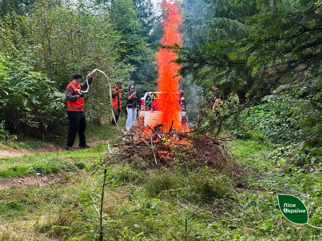 В умовах посухи й маловоддя: лісівники та рятувальники відпрацьовують гасіння пожеж у Карпатах
