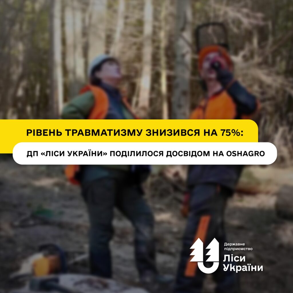 Рівень травматизму знизився на 75%: ДП «Ліси України» поділилося досвідом на OSHAgro