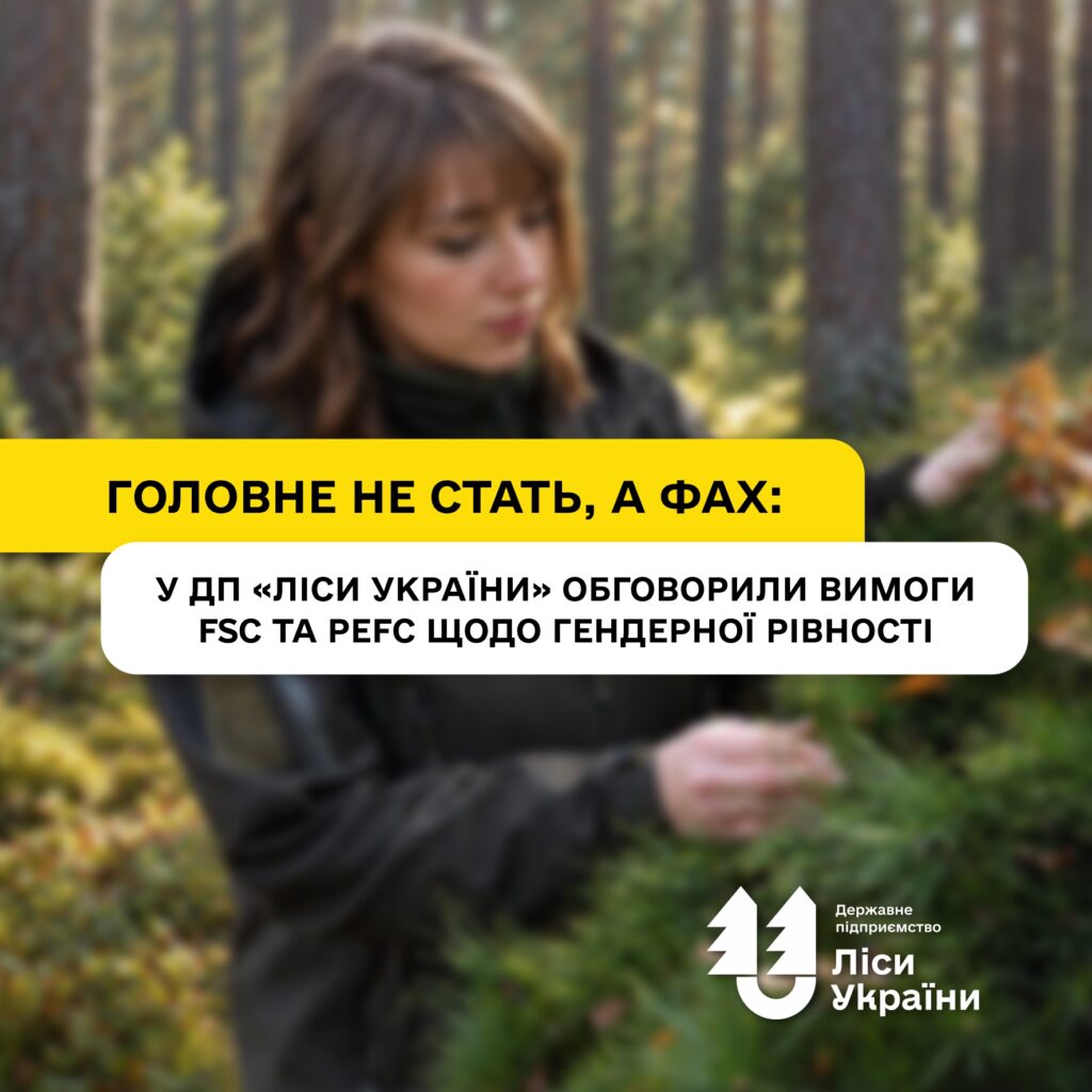 Головне не стать, а фах: у ДП «Ліси України» обговорили вимоги FSC та PEFC щодо гендерної рівності
